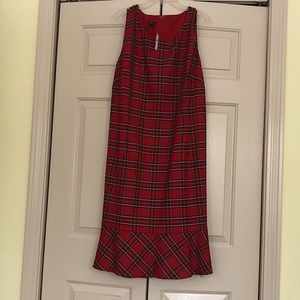 Gorgeous Red Plaid Talbots Dress 20w